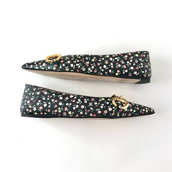 Gucci x Liberty Floral Horsebit Maryjane Pointed Toe Ballet Flats 36.5 - Picture 4 of 8